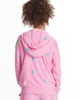 Glitter Bolts Girls Zipup Hoodie