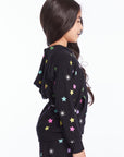 Rainbow Stars Girls Zip Up Hoodie