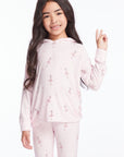 Allover Ballerinas Girls Pullover Hoodie