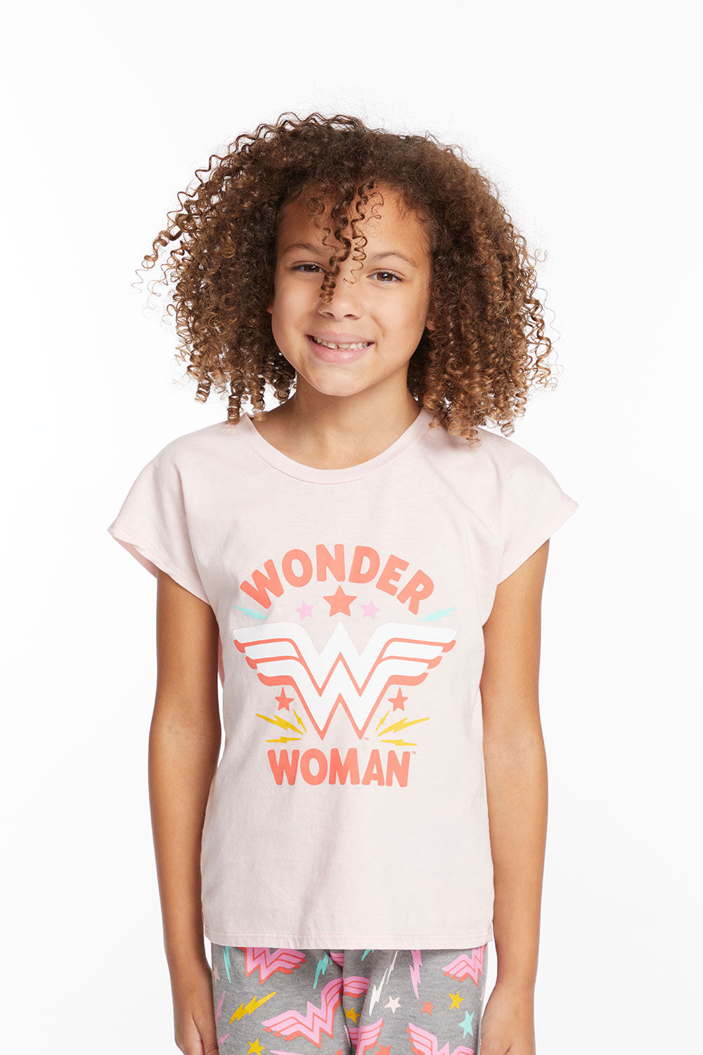 Wonder Woman Retro Logo Girls Tee GIRLS chaserbrand