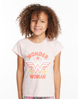 Wonder Woman Retro Logo Girls Tee GIRLS chaserbrand