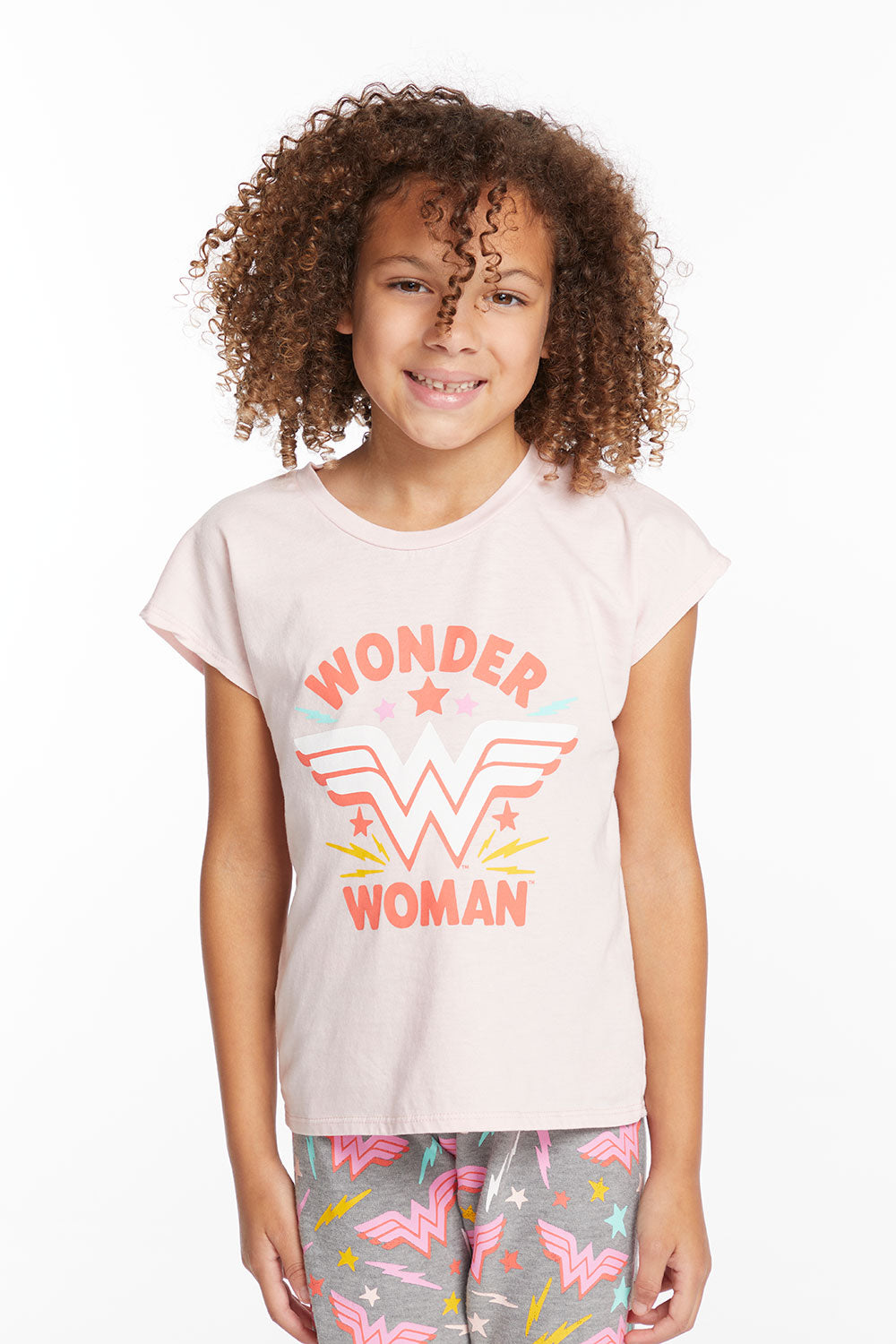 Wonder Woman Retro Logo Girls Tee GIRLS chaserbrand