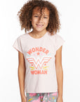 Wonder Woman Retro Logo Girls Tee GIRLS chaserbrand