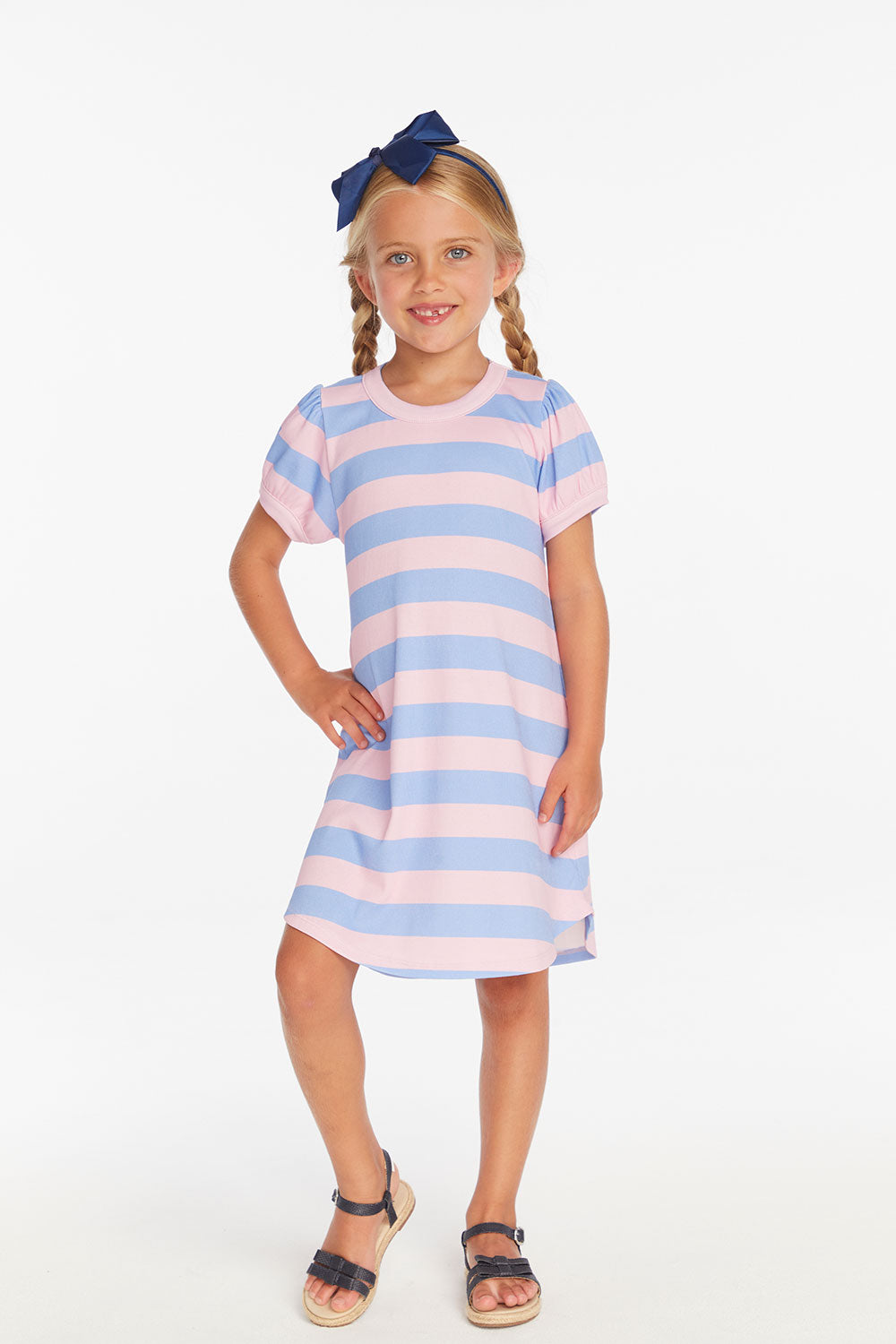 Daisy Dress in Bubblegum Stripe