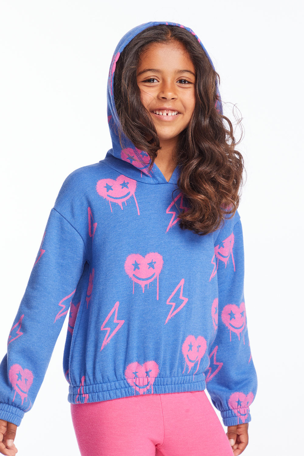 Hearts and Bolts Girls Pullover Hoodie