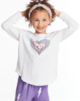 Colorful Heart Girls Long Sleeve