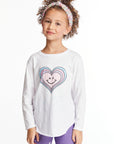 Colorful Heart Girls Long Sleeve