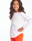 Rainbow Watercolor Girls Long Sleeve