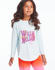 Willie Nelson Texas Star Girls Long Sleeve