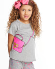 Cute Purse Girls Crew Neck Tee