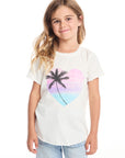 Vacation Heart Girls Shirttail Tee