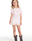 Flamingo Love Girls Shirttail Tee