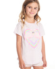 Flamingo Love Girls Shirttail Tee