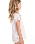 Flamingo Love Girls Shirttail Tee