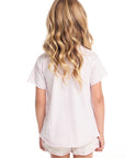 Flamingo Love Girls Shirttail Tee