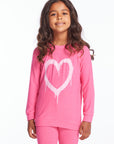 Graffiti Heart Girls Pullover