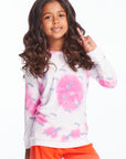 Tie Dye Shooting Stars Girls Pullover