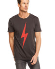 Red Lightning Bolt Mens Tee