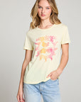 Woodstock Peace Love Music Poster Crew Neck Tee