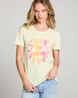 Woodstock Peace Love Music Poster Crew Neck Tee