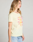 Woodstock Peace Love Music Poster Crew Neck Tee