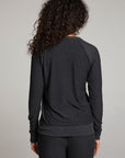 Black Long Sleeve Raglan Pullover