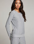 Heather Grey Long Sleeve Raglan Pullover