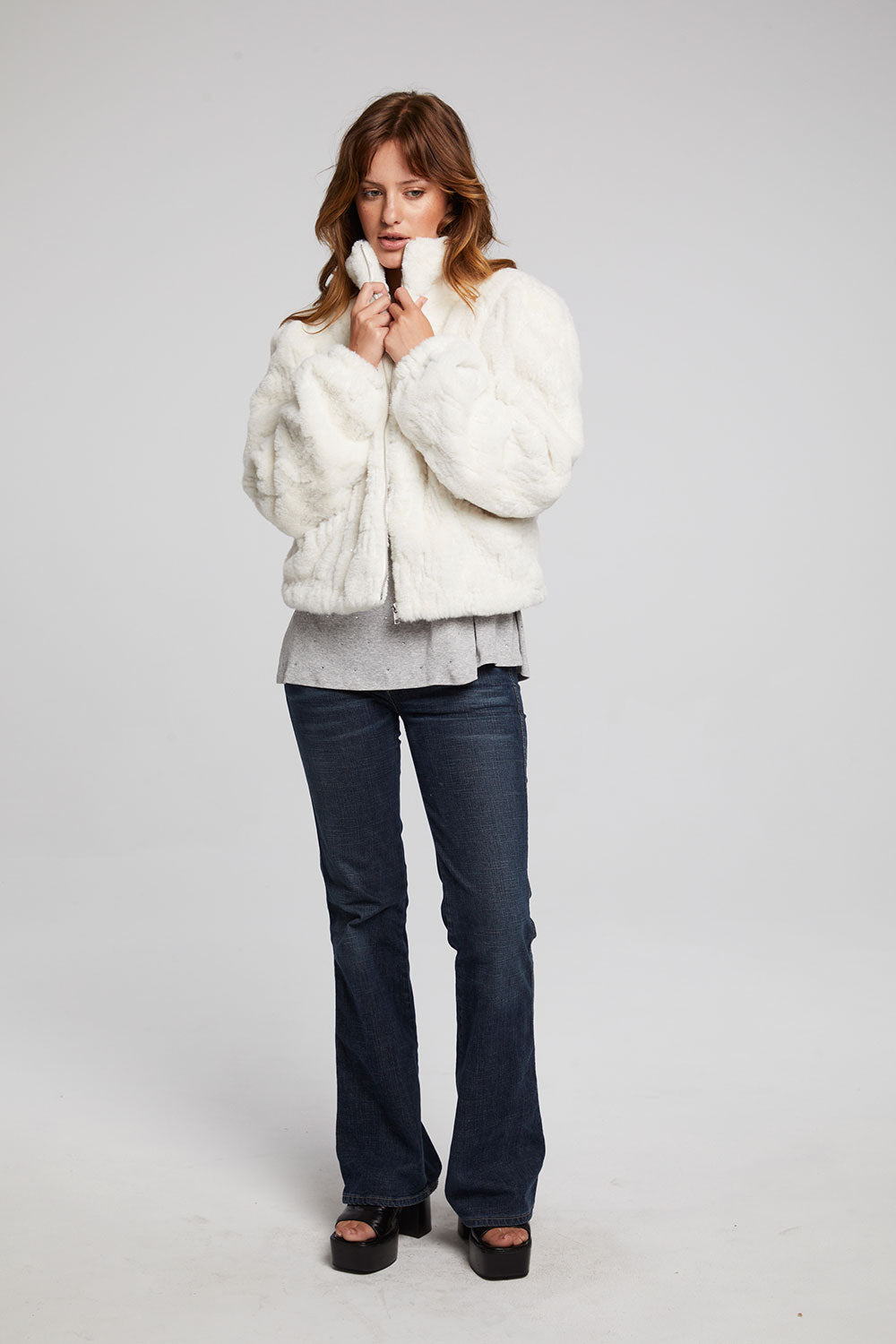 Puff Sleeve Starry White Jacket – chaser