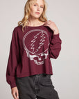 Grateful Dead Silver Stealie Long Sleeve