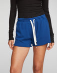 Cotton Fleece Shorts with Shoestring Tie