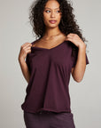 Everyday Essential Plum Perfect V Neck Tee