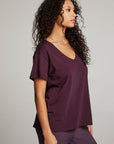 Everyday Essential Plum Perfect V Neck Tee