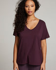 Everyday Essential Plum Perfect V Neck Tee