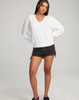 Poppy White Pullover