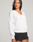 Poppy White Pullover