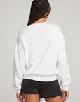 Poppy White Pullover