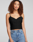 Cara Tank Top - Black Onyx