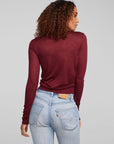 Jeni Wine Red Long Sleeve WOMENS chaserbrand