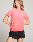 Cheyenne Electric Coral Pullover Tee