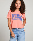 Tequila Sunrise Embroidery Tee