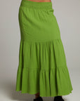 Seal Piquant Green Maxi Skirt WOMENS chaserbrand