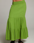 Seal Piquant Green Maxi Skirt WOMENS chaserbrand