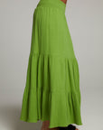 Seal Piquant Green Maxi Skirt WOMENS chaserbrand