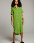 Sebastian Piquant Green Button Down WOMENS chaserbrand