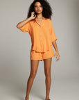 Marlin Tangerine Button Up WOMENS chaserbrand