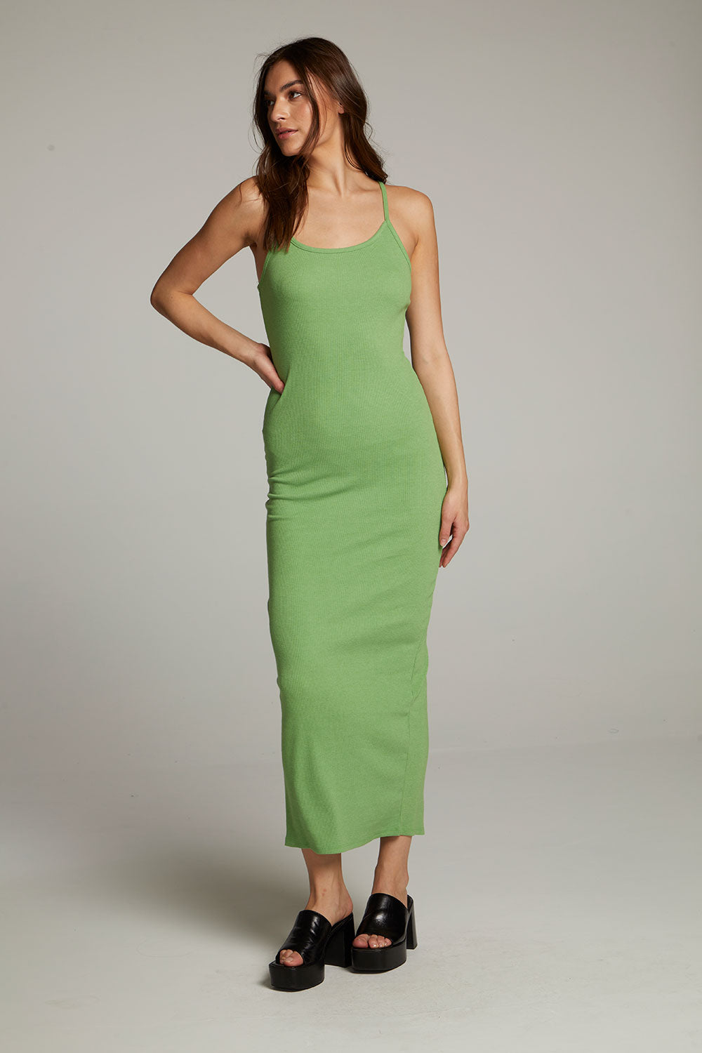 Emma Piquant Green Maxi Dress WOMENS chaserbrand