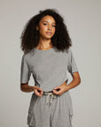 Kylie Streaky Grey Tee WOMENS chaserbrand