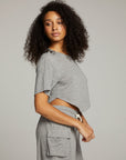 Kylie Streaky Grey Tee WOMENS chaserbrand