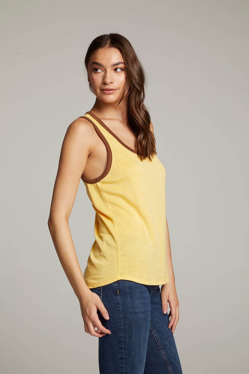 Gloria Banana Cream Tank Top WOMENS chaserbrand