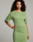 Memory Piquant Green Mini Dress WOMENS chaserbrand